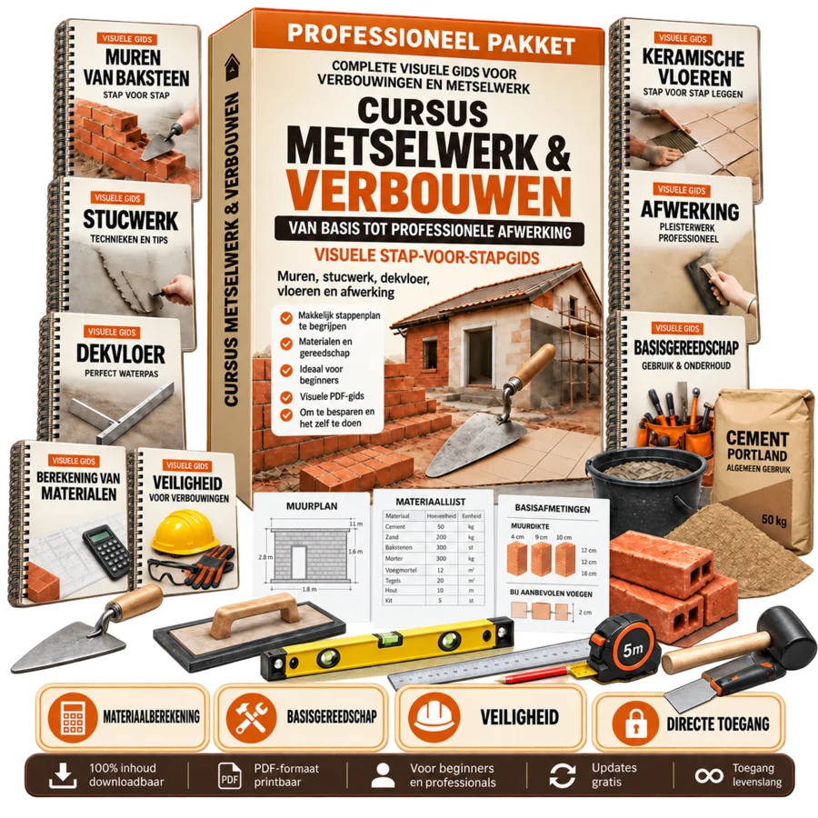 Professioneel pakket — Visuele cursus metselwerk & verbouwen